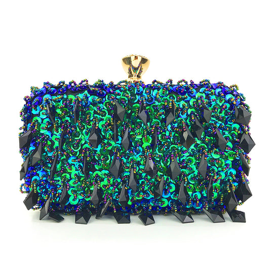 Jasmine Beaded Clutch Bag